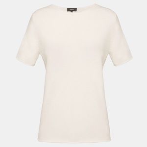 5HR PRICE⬇️⬇️ THEORY Rolled Cashmere Tee Ivory